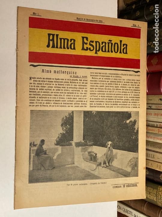 Coleccionismo de revistas y peri&oacute;dicos: A&Ntilde;O 1903 - REVISTA ALMA ESPA&Ntilde;OLA A&Ntilde;O I, N&Uacute;MERO 4 - LITERATURA GENERACI&Oacute;N DEL 98 MALLORCA