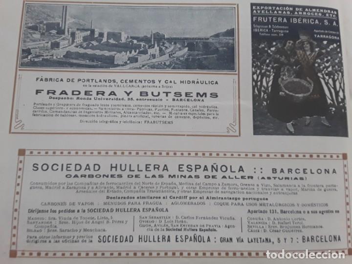 Collection Magazines and Newspapers: SOCIEDAD HULLERA ESPA&Ntilde;OLA CARBONES DE LAS MINAS DE ALLER ASTURIAS BARCELONA HOJA A&Ntilde;O 1920