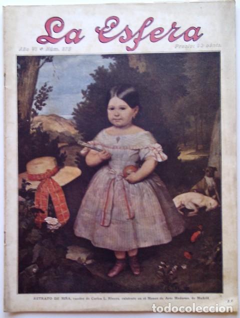 Collezionismo di Riviste e Giornali: La Esfera. Ilustraci&oacute;n Mundial. 5 de Abril de 1919, n.&ordm; 275. Orignal de &eacute;poca.