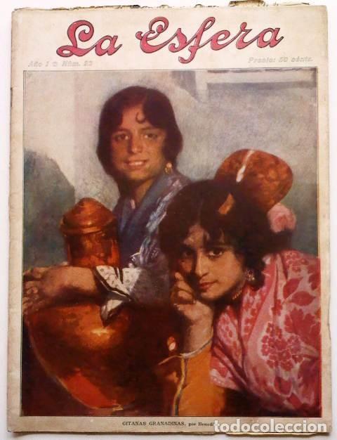 Coleccionismo de Revistas y Peri&oacute;dicos: La Esfera. Ilustraci&oacute;n Mundial. 6 de Junio de 1914, n.&ordm; 23. Orignal de &eacute;poca.