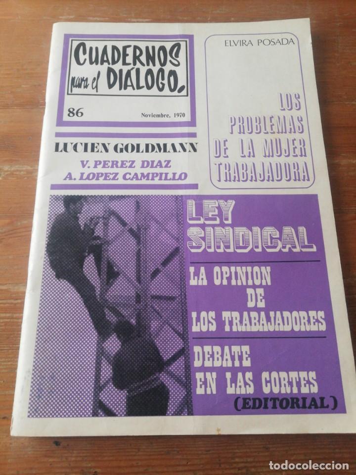 Sammeln von Zeitschriften und Zeitungen: Revista Cuadernos para el di&aacute;logo. N&uacute;mero 86. 1970.