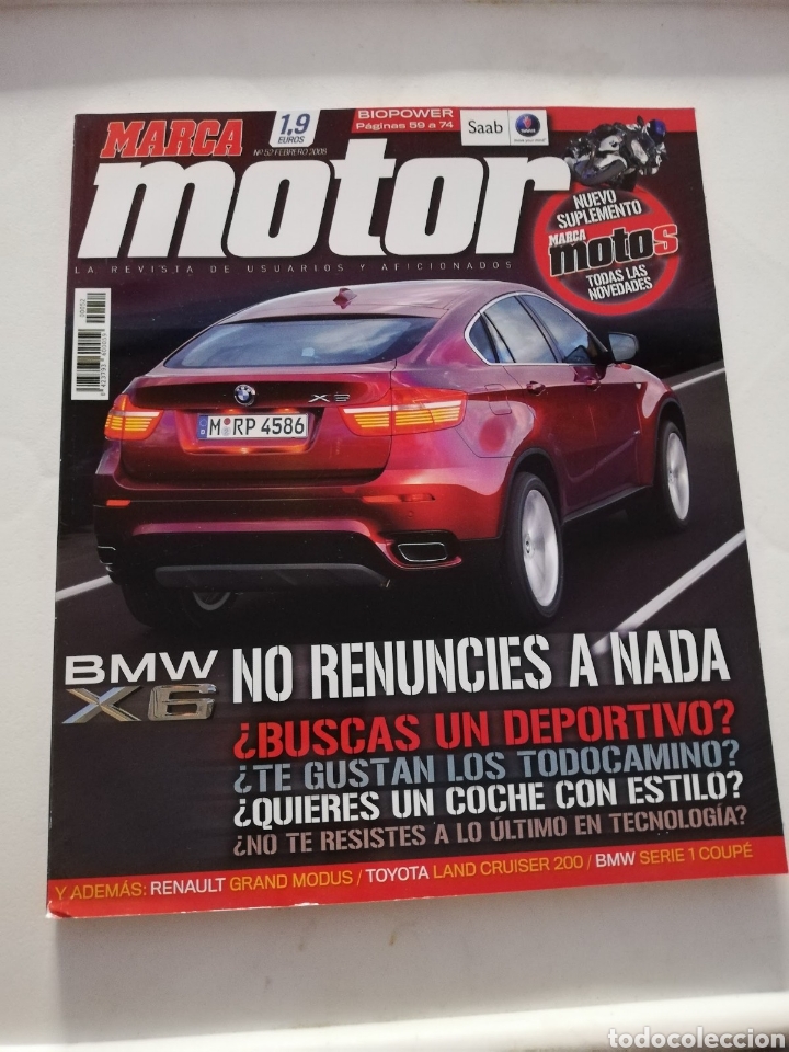 Coleccionismo de Revistas y Peri&oacute;dicos: Revista Marca Motor n&uacute;mero 52 - Febrero 2008 - BMW X6