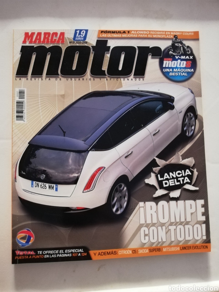 Coleccionismo de Revistas y Peri&oacute;dicos: Revista Marca Motor n&uacute;mero 57 - Julio 2008 - Lancia Delta