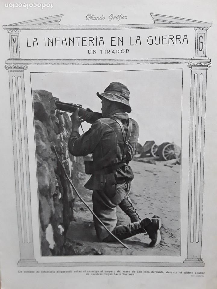 Collezionismo di Riviste e Giornali: OCUPACION YAZANEN PUENTE HARDUA POBLADO FRAJANA GENERAL CAVALCANTI TERCIO VOLUNTARIOS REVISTA 1921