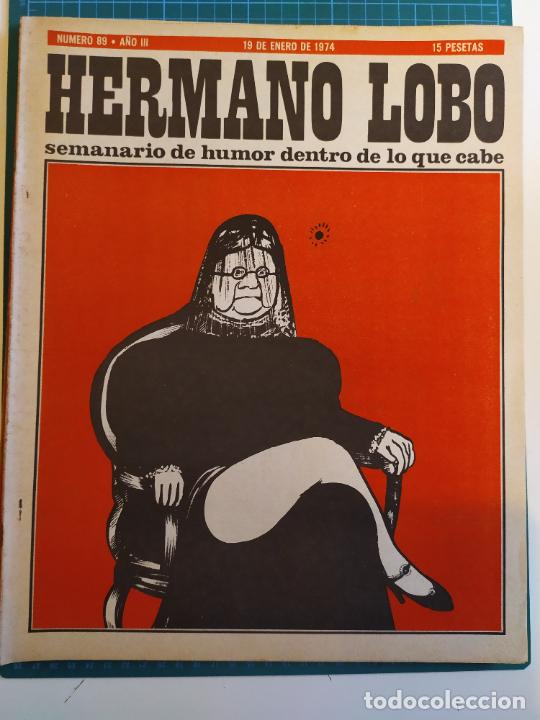 Coleccionismo de Revistas y Peri&oacute;dicos: HERMANO LOBO N&ordm; 89 A&Ntilde;O 3 19 ENERO 1974
