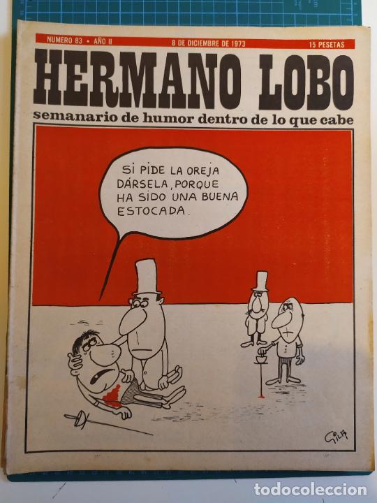 Coleccionismo de Revistas y Peri&oacute;dicos: HERMANO LOBO N&ordm; 83 A&Ntilde;O 2 8 DICIEMBRE 1973