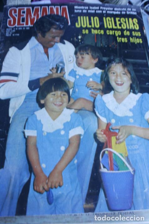 Coleccionismo de Revistas y Peri&oacute;dicos: JULIO IGLESIAS SALVADOR DALI PERSIS KHAMBATTA DONNA SUMMER JACKSON FIVE ROCIO DURCAL MARISOL 1980