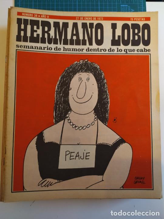 Coleccionismo de revistas y peri&oacute;dicos: REVISTA HERMANO LOBO N&ordm; 38 A&Ntilde;O 2 27 ENERO 1973. 15 PESETAS