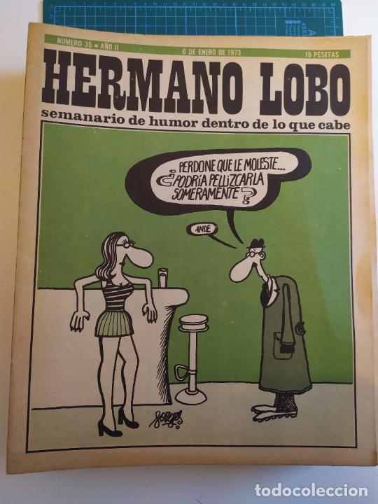 Coleccionismo de revistas y peri&oacute;dicos: REVISTA HERMANO LOBO N&ordm; 35 A&Ntilde;O 2 6 ENERO 1973. 15 PESETAS