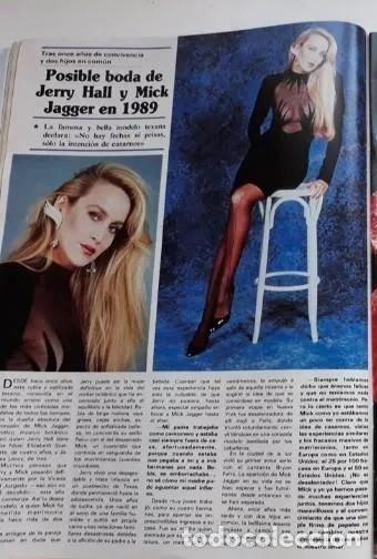 Coleccionismo de Revistas y Peri&oacute;dicos: JERRY HALL MICK JAGGER THE ROLLING STONES