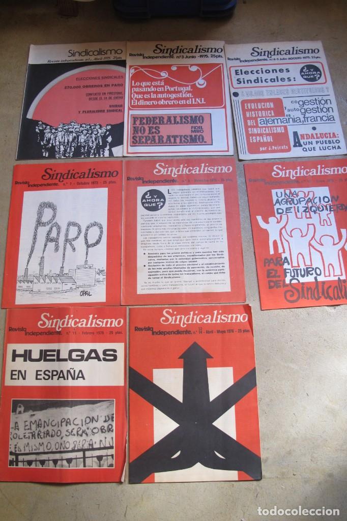 Coleccionismo de Revistas y Peri&oacute;dicos: 10 SINDICALISMO. REVISTA INDEPENDIENTE. N&ordm;. EL 1,3, 4-5, 6,7, 8,9,10, 11, 13-14 ANARQUISMO COMUNISMO