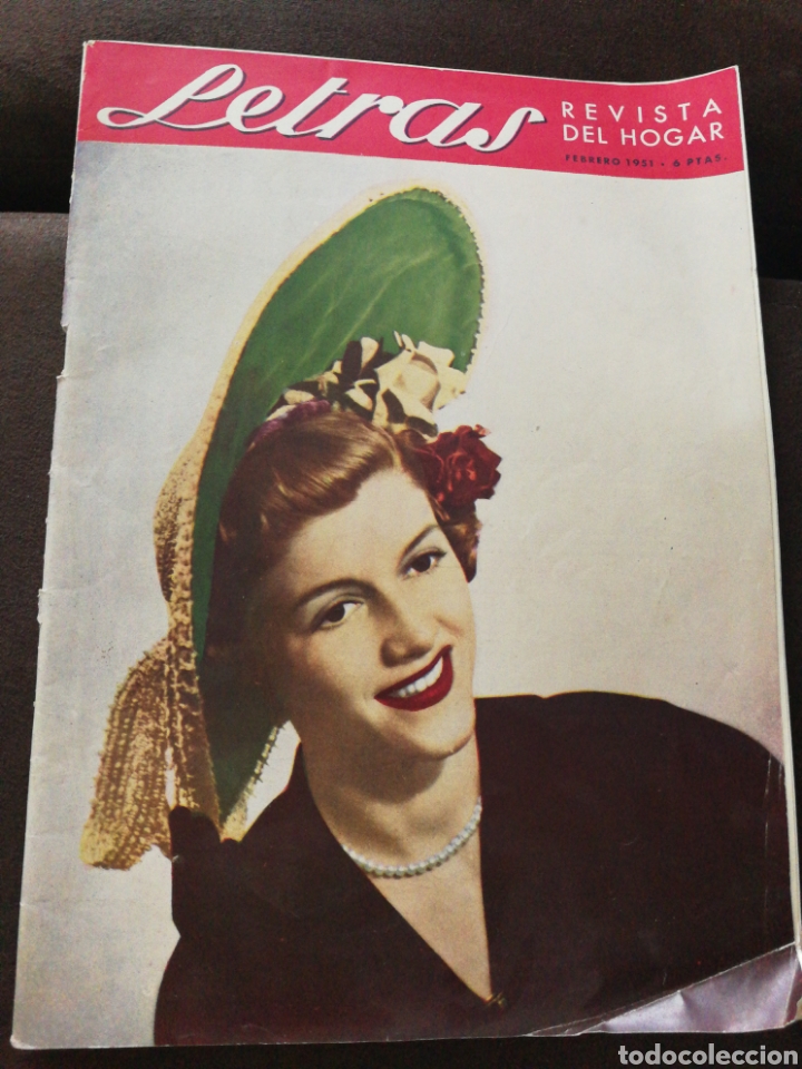 Collezionismo di Riviste e Giornali: A&Ntilde;O 1951,ESTILO PIN-UP. REVISTA LETRAS. PRECIOSA PUBLICIDAD, MUY ILUSTRADA