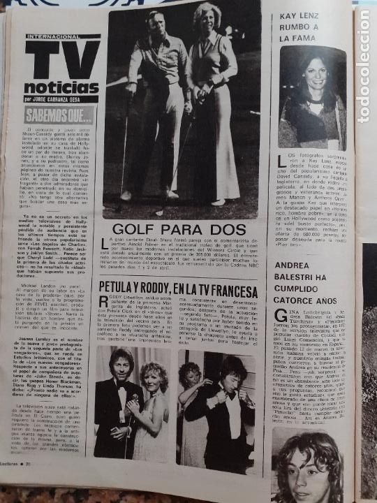 Sammeln von Zeitschriften und Zeitungen: kay lenz dinah shore andrea balestri roddy llewellyn petula clark