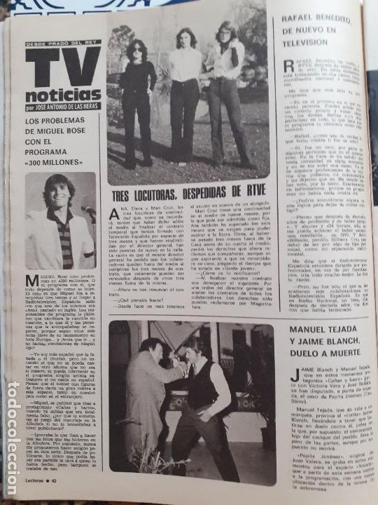 Coleccionismo de Revistas y Peri&oacute;dicos: MIGUEL BOSE JAIME BLANCH MANUEL TEJADA