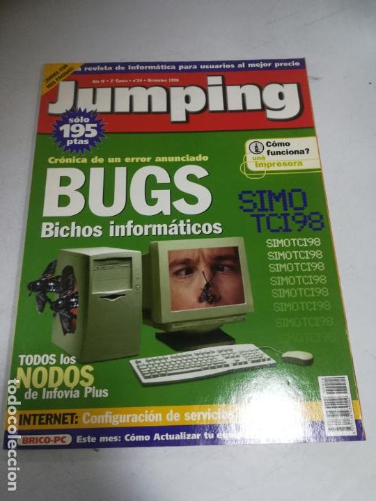 Collezionismo di Riviste e Giornali: REVISTA. JUMPING. A&Ntilde;O IV. 2&ordf; EPOCA. N&ordm; 24. DICIEMBRE 1998. BUGS BICHOS INFORMATICOS