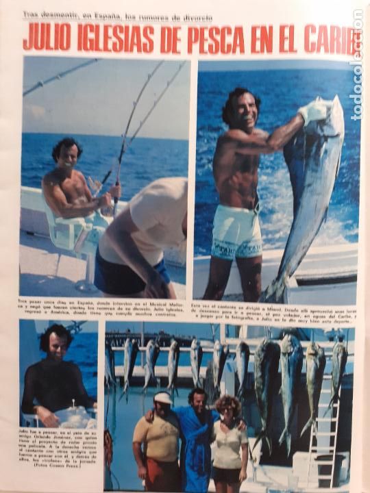 Coleccionismo de Revistas y Peri&oacute;dicos: JULIO IGLESIAS PESCADOR EN EL CARIBE