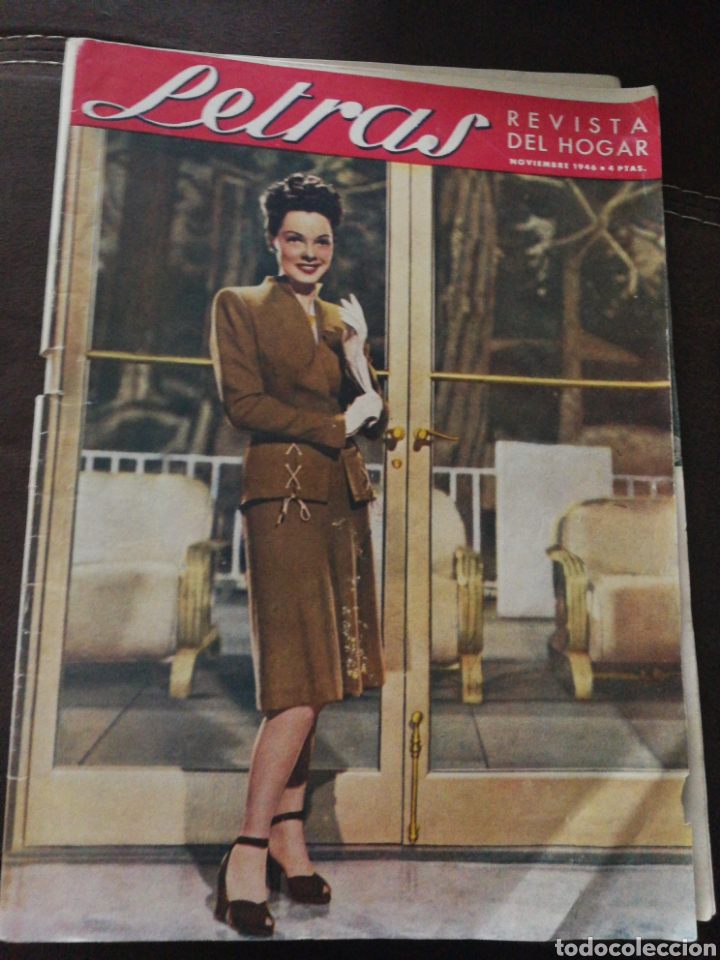 Coleccionismo de Revistas y Peri&oacute;dicos: A&Ntilde;O 1946,ESTILO PIN-UP. REVISTA LETRAS. PRECIOSA PUBLICIDAD, MUY ILUSTRADA