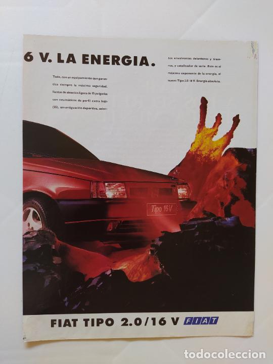 Coleccionismo de Revistas y Peri&oacute;dicos: FRAGMENTO PUBLICIDAD/ANUNCIO FIAT TIPO 16 VALVULA 2.0 /RECORTE REVISTA CONOCER A&Ntilde;OS 90