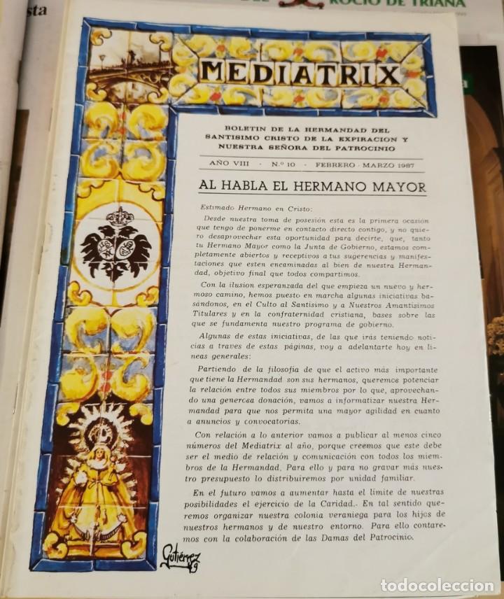 Coleccionismo de Revistas y Peri&oacute;dicos: REVISTA BOLETIN MEDIATRIX A&Ntilde;O VIII N&ordm;10 FEBRERO 1987 - HERMANDAD EL CACHORRO - SEMANA SANTA SEVILLA