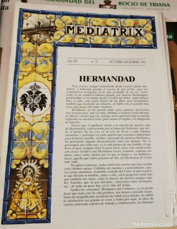 Coleccionismo de Revistas y Peri&oacute;dicos: REVISTA BOLETIN MEDIATRIX A&Ntilde;O XII N&ordm;23 OCTUBRE 1991 - HERMANDAD EL CACHORRO - SEMANA SANTA SEVILLA