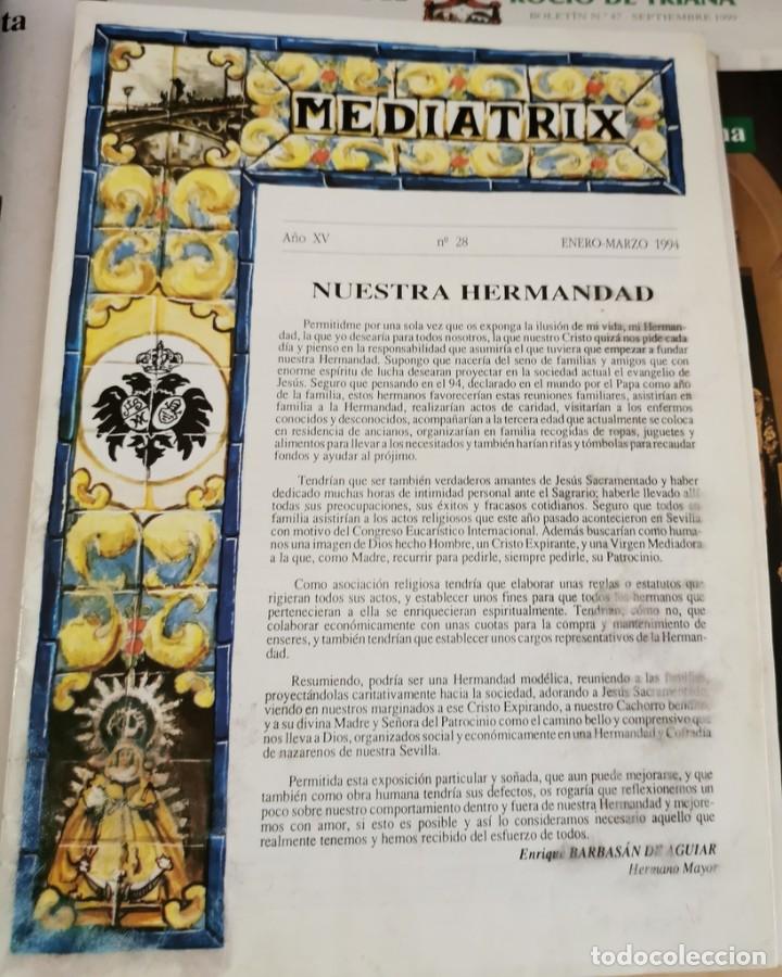 Coleccionismo de Revistas y Peri&oacute;dicos: REVISTA BOLETIN MEDIATRIX A&Ntilde;O XV N&ordm;28 ENERO 1994 - HERMANDAD EL CACHORRO - SEMANA SANTA SEVILLA