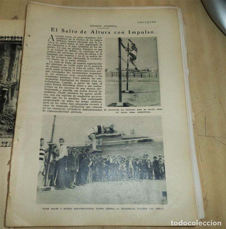 Coleccionismo de Revistas y Peri&oacute;dicos: SALTO DE ALTURA CON IMPULSO TECNICA ATLETICA REPORTAJE 3 PAGINAS 6 FOTOS REV BLANCO Y NEGRO 1930