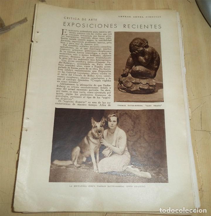 Coleccionismo de Revistas y Peri&oacute;dicos: ESCULTORA DAGMAR DADIE-ROBERG EXPOSICION EN MADRID REPORTAJE 5 PAGINAS 9 FOTOS REV BLANCO Y NEGRO 19