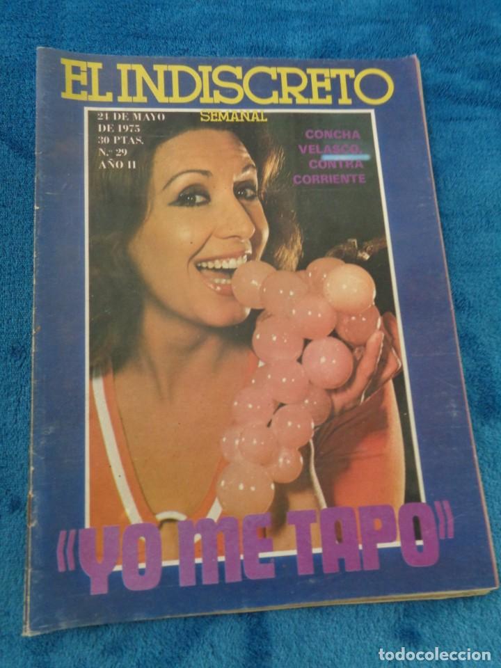 Coleccionismo de revistas y peri&oacute;dicos: EL INDISCRETO SEMANAL 1975 - CONCHA VELASCO ~CRISTINA SURIANI~ISABELLA~VIBEKE TRAUELSEN