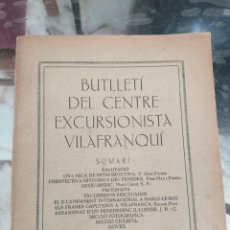 Coleccionismo de Revistas y Periódicos: BULLETIN DEL CENTRE EXCURSIONISTA VILAFRANQUINA /VILAFRANCA DEL PENEDES /SETEMBRE-OCTUBRE DEL 1934. Lote 213490432