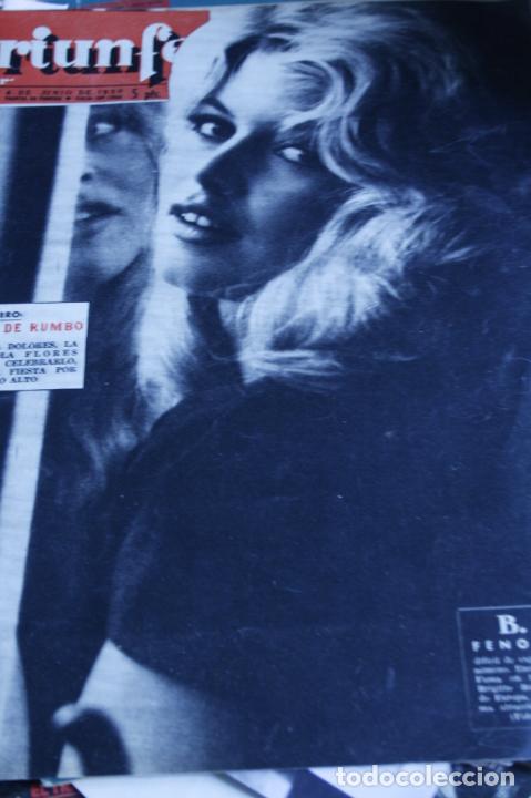 Sammeln von Zeitschriften und Zeitungen: BRIGUITTE BARDOT, INGRID BERGMAN MARY SANTPERE TRIUNFO N&ordm; 642 1958