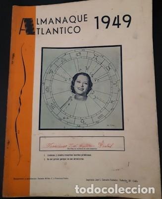 Collezionismo di Riviste e Giornali: ALMANAQUE ATL&Aacute;NTICO DE 1949, DE C&Aacute;DIZ