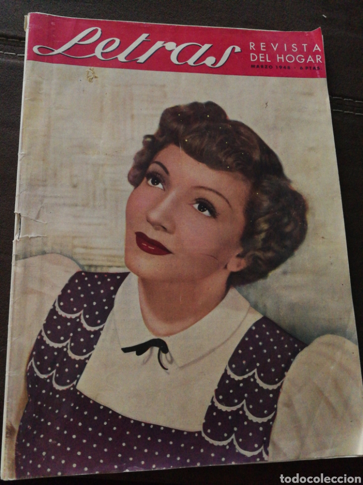 Coleccionismo de Revistas y Peri&oacute;dicos: A&Ntilde;O 1948,ESTILO PIN-UP. REVISTA LETRAS. PRECIOSA PUBLICIDAD, MUY ILUSTRADA