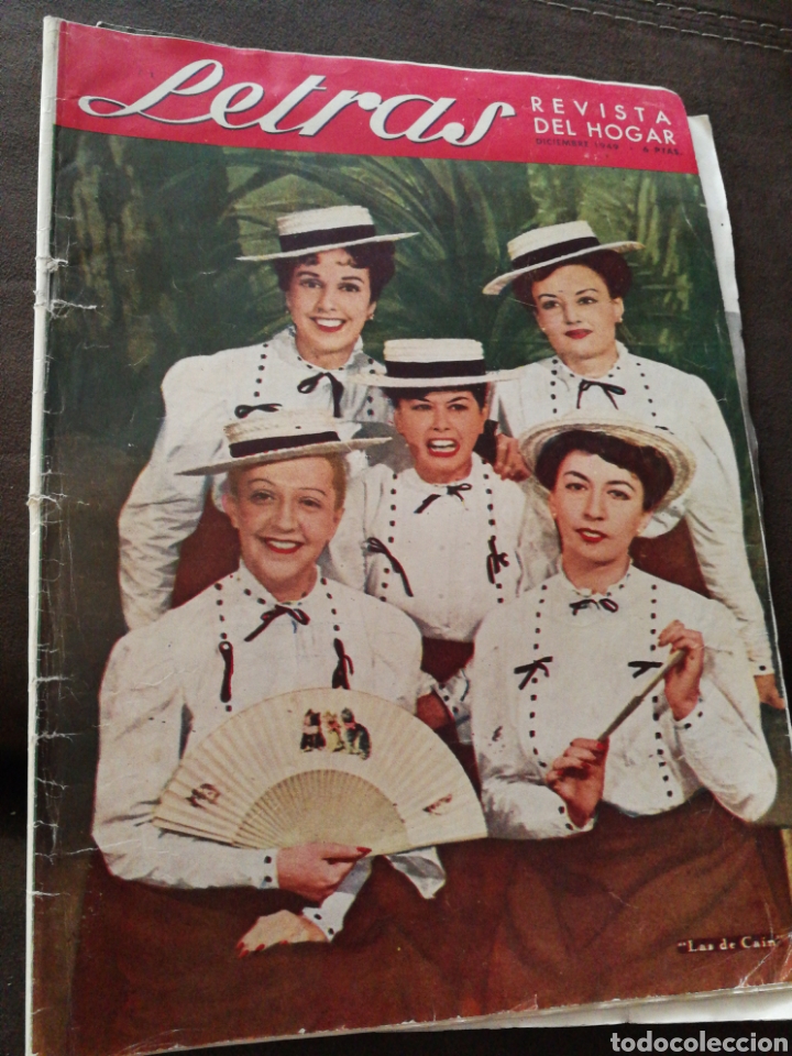 Coleccionismo de Revistas y Peri&oacute;dicos: A&Ntilde;O 1949,ESTILO PIN-UP. REVISTA LETRAS. PRECIOSA PUBLICIDAD, MUY ILUSTRADA