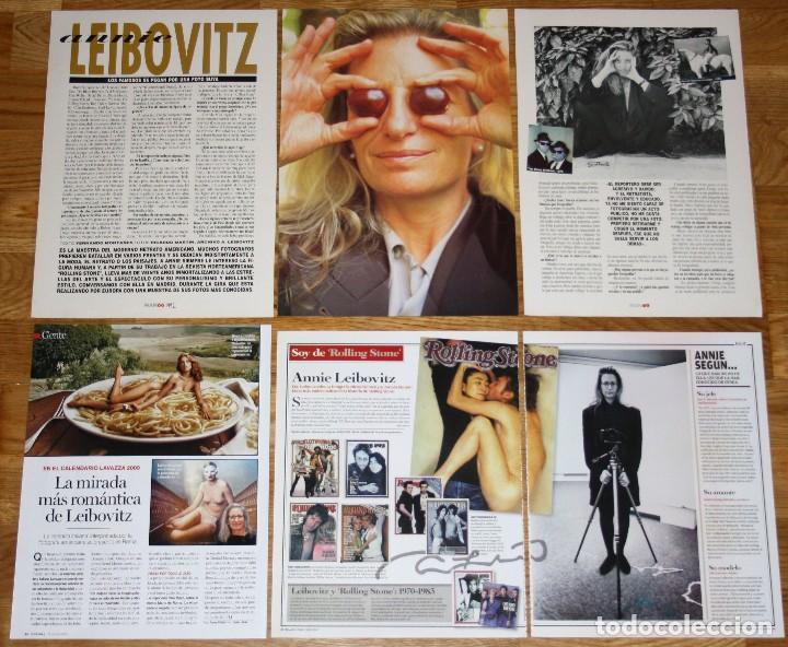 Coleccionismo de Revistas y Peri&oacute;dicos: ANNIE LEIBOVITZ 1990s/00s spain clippings photos magazine articles photographer john lennon