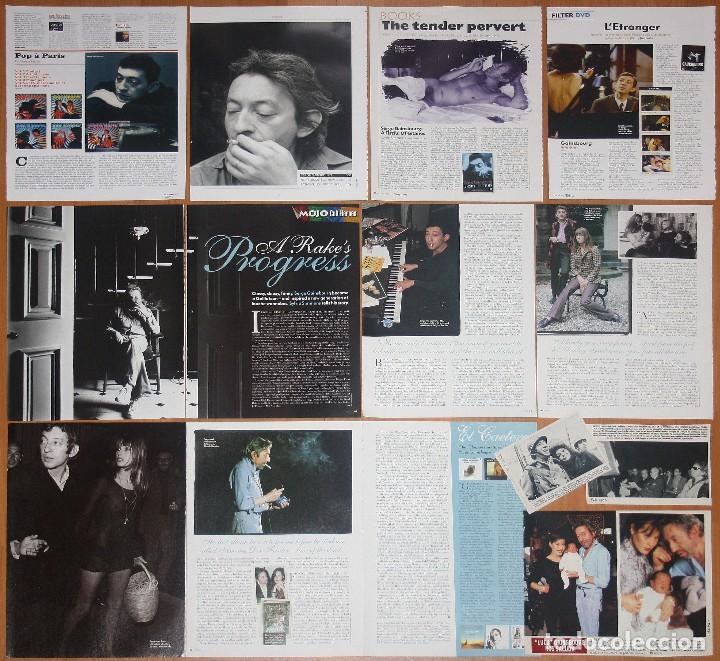Collezionismo di Riviste e Giornali: SERGE GAINSBOURG lote prensa clippings 1960s/10s photos magazine articles Jane Birkin