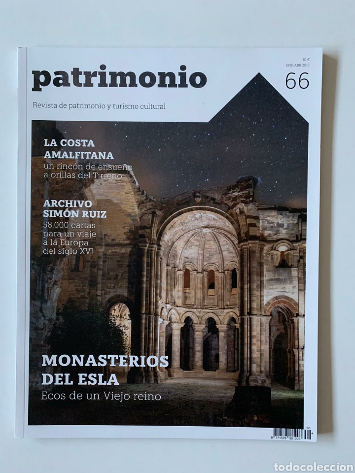 Coleccionismo de revistas y peri&oacute;dicos: Revista Patrimonio, n&uacute;mero 66, 2019. Castilla y Le&oacute;n. Sim&oacute;n Ru&iacute;z. Monasterios Esla. Laurent. Egipto.