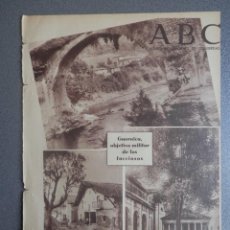 Coleccionismo de Revistas y Periódicos: PERIÓDICO REPUBLICANO GUERRA CIVIL ABC 29/04/1937 BOMBARDEO GUERNICA, DEFENSA DURANGO. Lote 213766553
