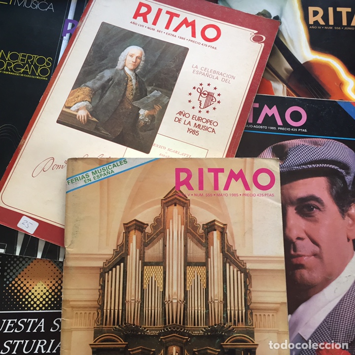 Collezionismo di Riviste e Giornali: 8 revistas Ritmo (M&uacute;sica Cl&aacute;sica) 555 mayo 1985, 557, 559, 560, 561, 567, 569, 626 nov91. O sueltas