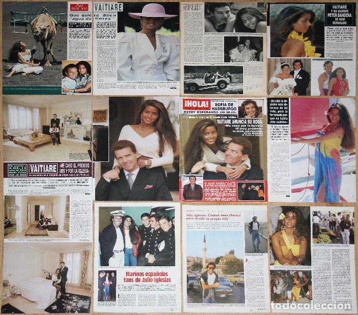 Coleccionismo de Revistas y Peri&oacute;dicos: VAITIARE BANDERA spain 1990s clippings sexy photos magazine Julio Iglesias
