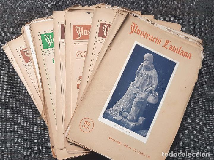 Coleccionismo de Revistas y Peri&oacute;dicos: Lote de 41 ejemplares de la revista Ilustraci&oacute; Catalana. Barcelona. 1910 a 1916.