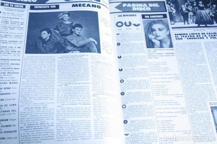 Coleccionismo de Revistas y Peri&oacute;dicos: JOHNNY HALYDAY ALASKA MECANO MIGUEL BOSE 1985