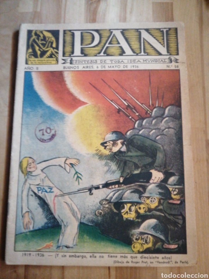 Collection Magazines and Newspapers: Revista, semanario Pan (buenos aires a&ntilde;o 1936). Ver descripcion