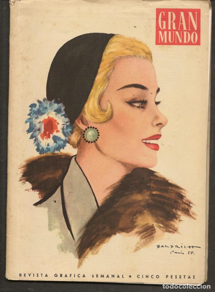 Coleccionismo de Revistas y Peri&oacute;dicos: GRAN MUNDO. N&ordm; 90. MODA, ESPECTACULO, ETC. FOTO: CARMEN SEVILLA. 7 ENERO 1956. (B/A57)