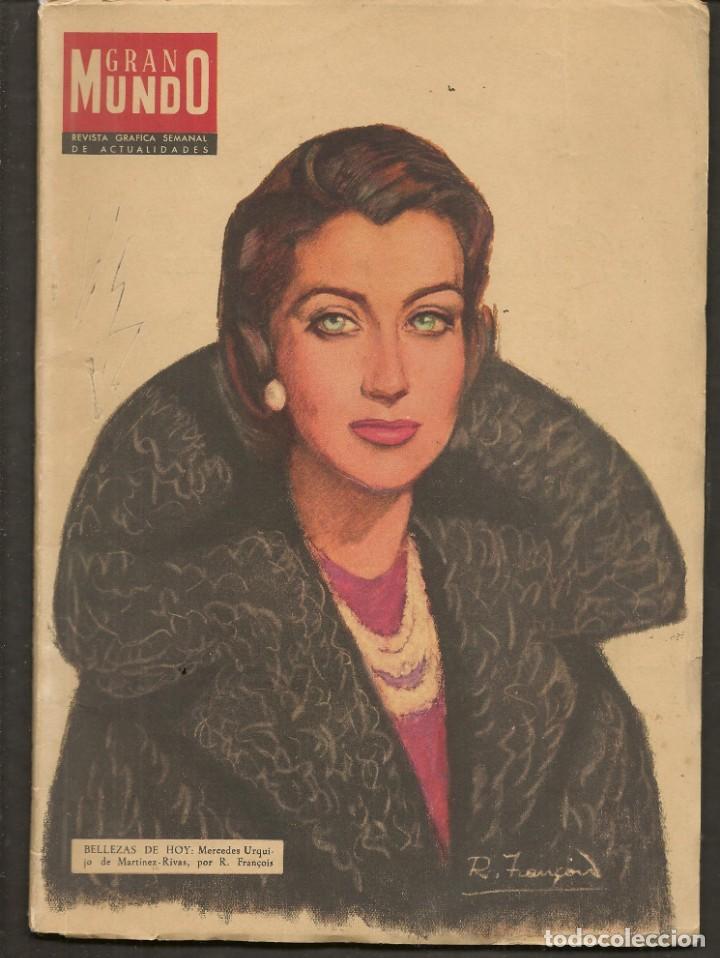 Coleccionismo de revistas y peri&oacute;dicos: GRAN MUNDO. N&ordm; 108. JUANITA REINA. 12 MAYO 1956. (B/A57)