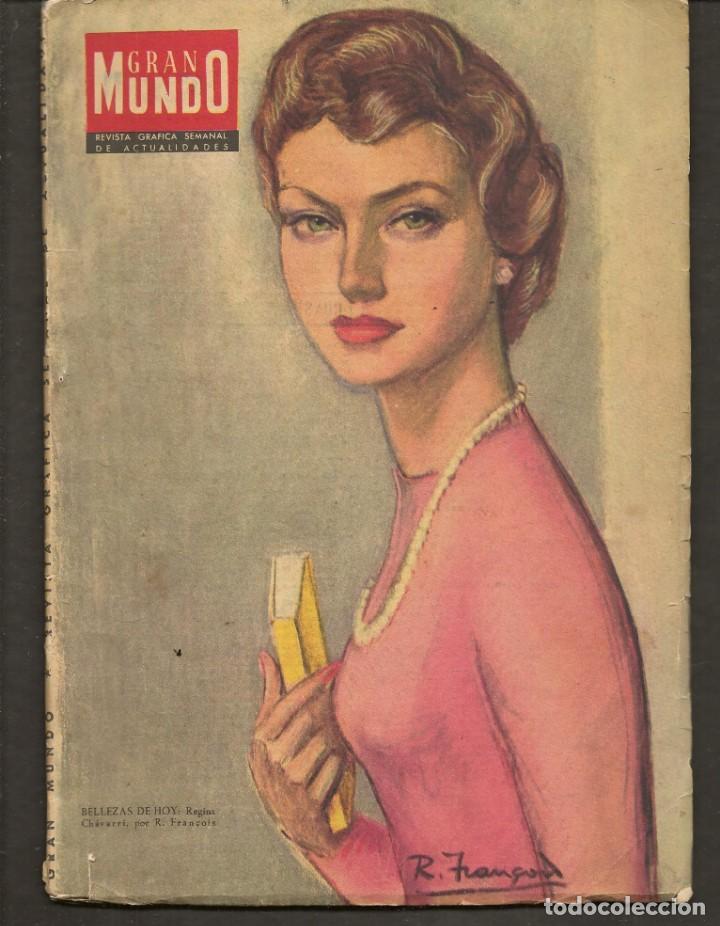 Collectionnisme de Revues et Journaux: GRAN MUNDO. N&ordm; 109. FRANCO / CARMEN DE LIRIO. 19 MAYO 1956. (B/A57)