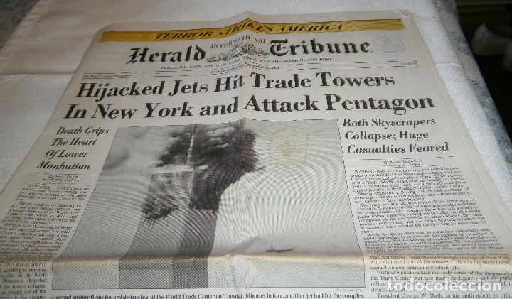 Collection Magazines and Newspapers: Herald internacional tribune terror strikes america a&ntilde;o 2001