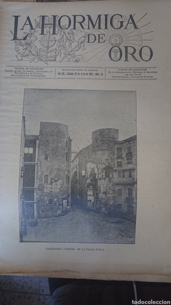 Coleccionismo de revistas y peri&oacute;dicos: REVISTA LA HORMIGA DE ORO 28 DE JUNIO 1902 NUM 26