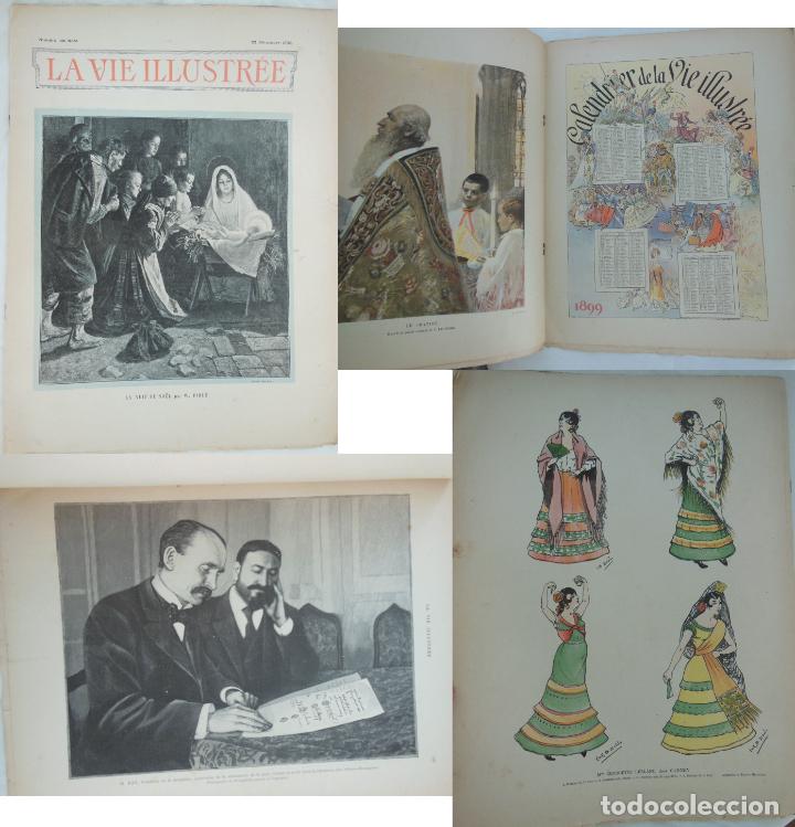 Coleccionismo de revistas y peri&oacute;dicos: LA VIE ILLUSTR&Eacute;E. Num&eacute;ro de No&euml;l. 1898 (Le r&eacute;veil Carliste par Austin de Croze avec photos.)