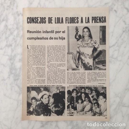 Coleccionismo de revistas y peri&oacute;dicos: REPORTAJE - LOLA FLORES - 1968