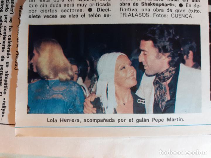 Collection Magazines and Newspapers: 1975 LOLA HERRERA PEPE MARTIN
